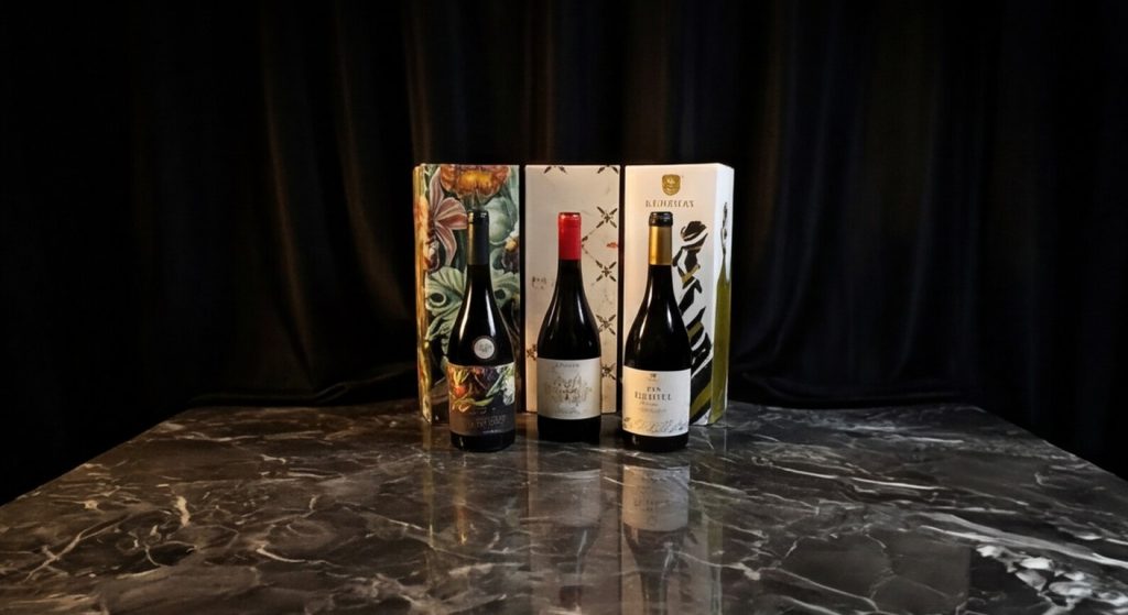 Cajas premium de cartón forrado para vinos y espiritosos, en clave de lujo